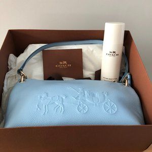 Coach purse Charley Leather Horse & Carriage NWT